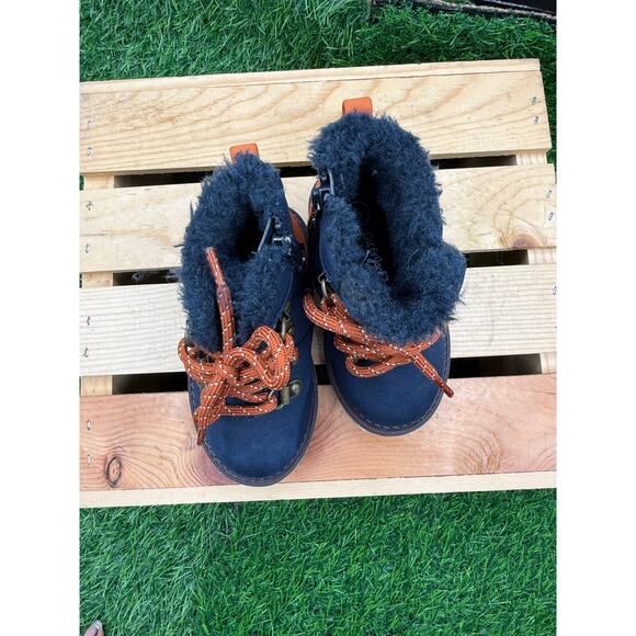 Cat&Jack Kids-Blue/Orange Boots- Size 5 - Picture 9 of 10